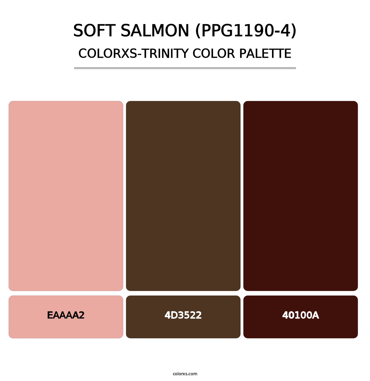 Soft Salmon (PPG1190-4) - Colorxs Trinity Palette
