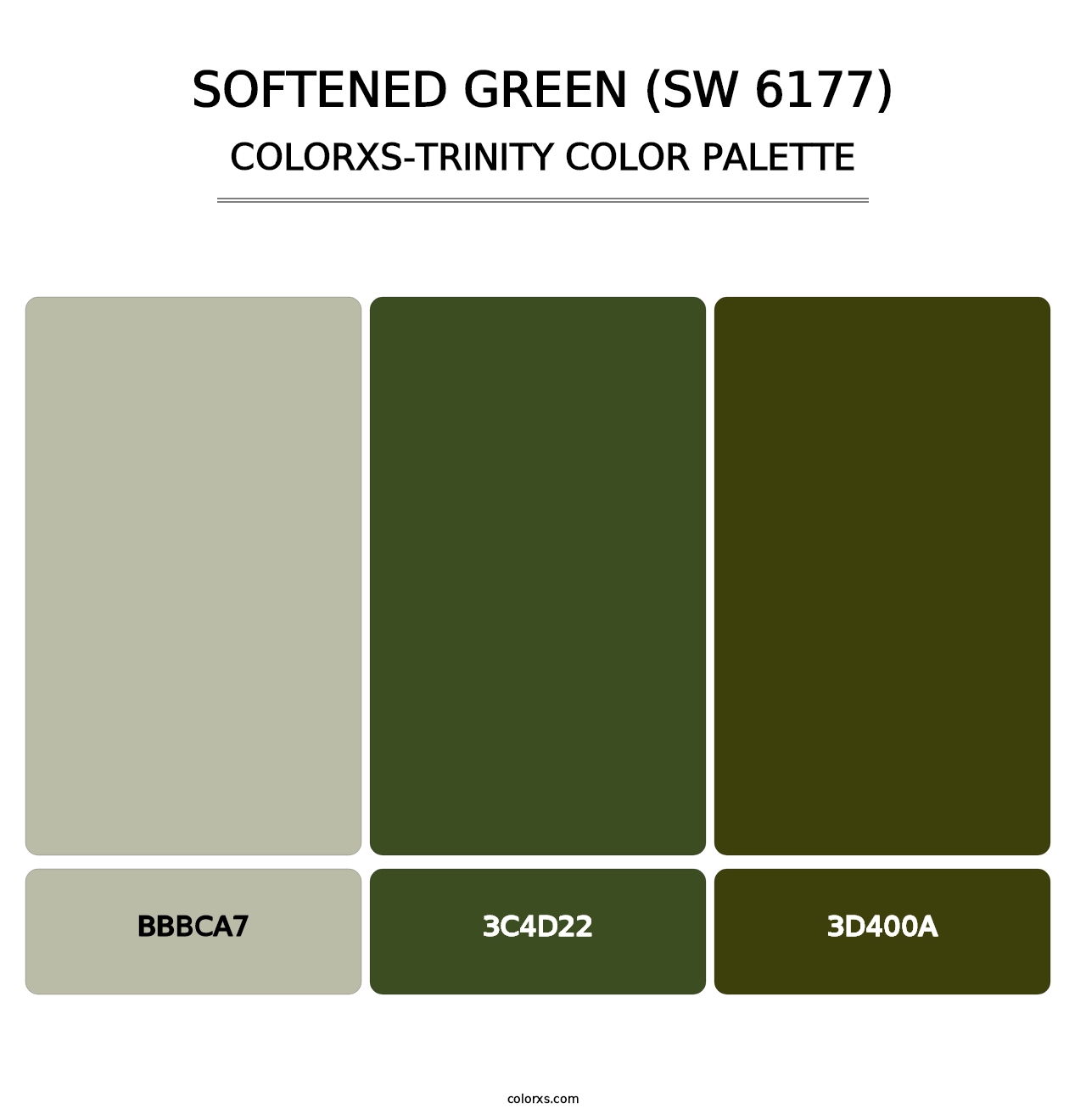 Softened Green (SW 6177) - Colorxs Trinity Palette