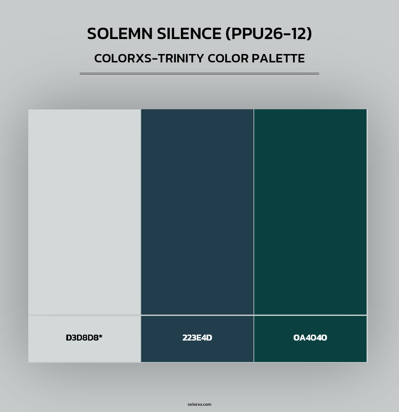 Solemn Silence (PPU26-12) - Colorxs Trinity Palette
