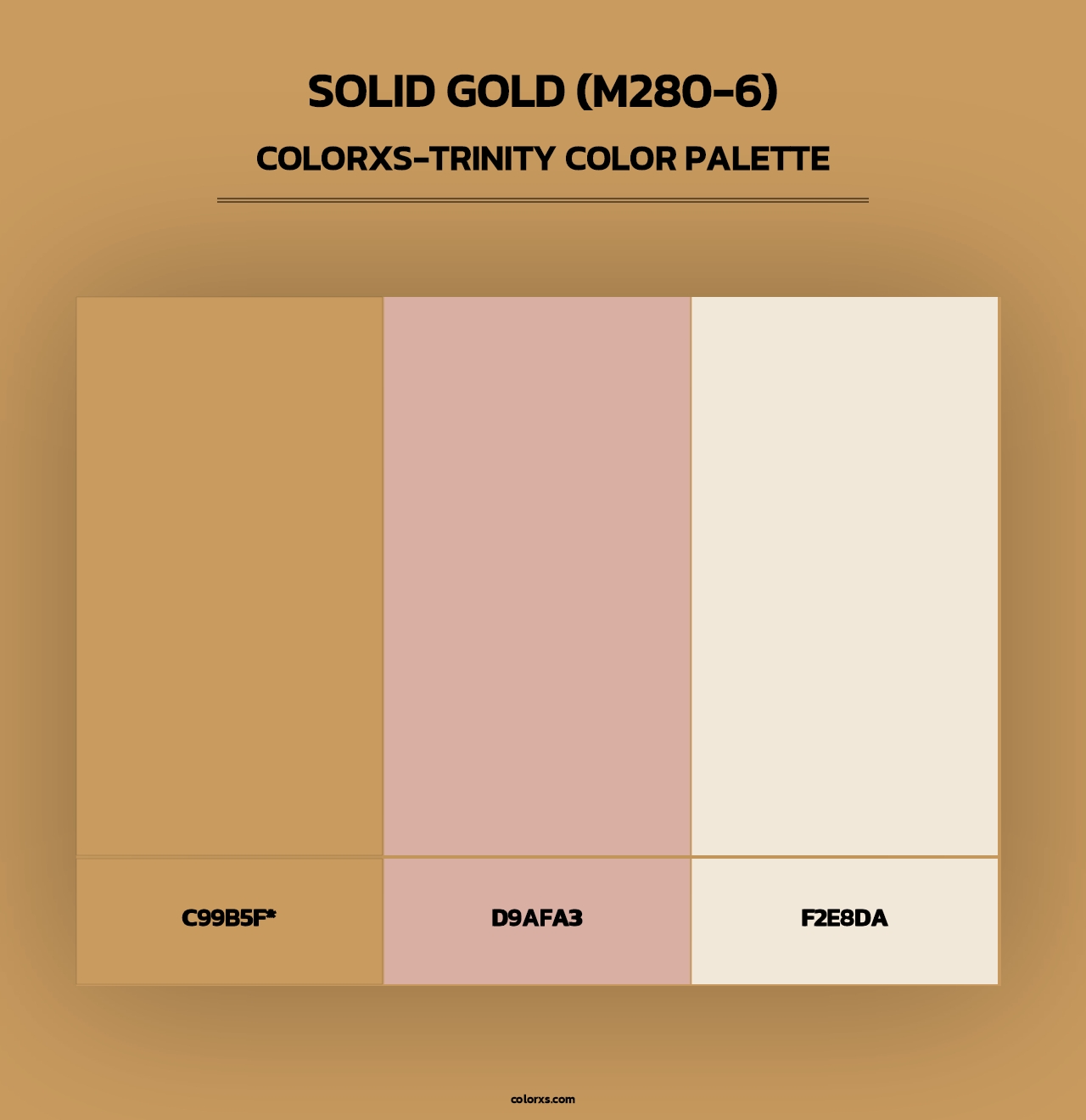 Solid Gold (M280-6) - Colorxs Trinity Palette