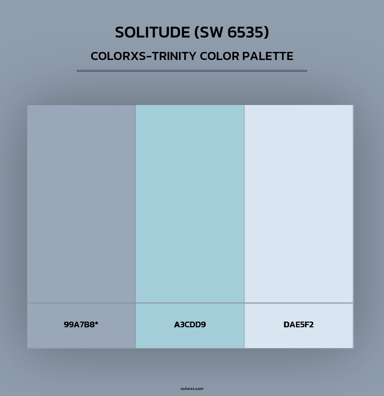 Solitude (SW 6535) - Colorxs Trinity Palette
