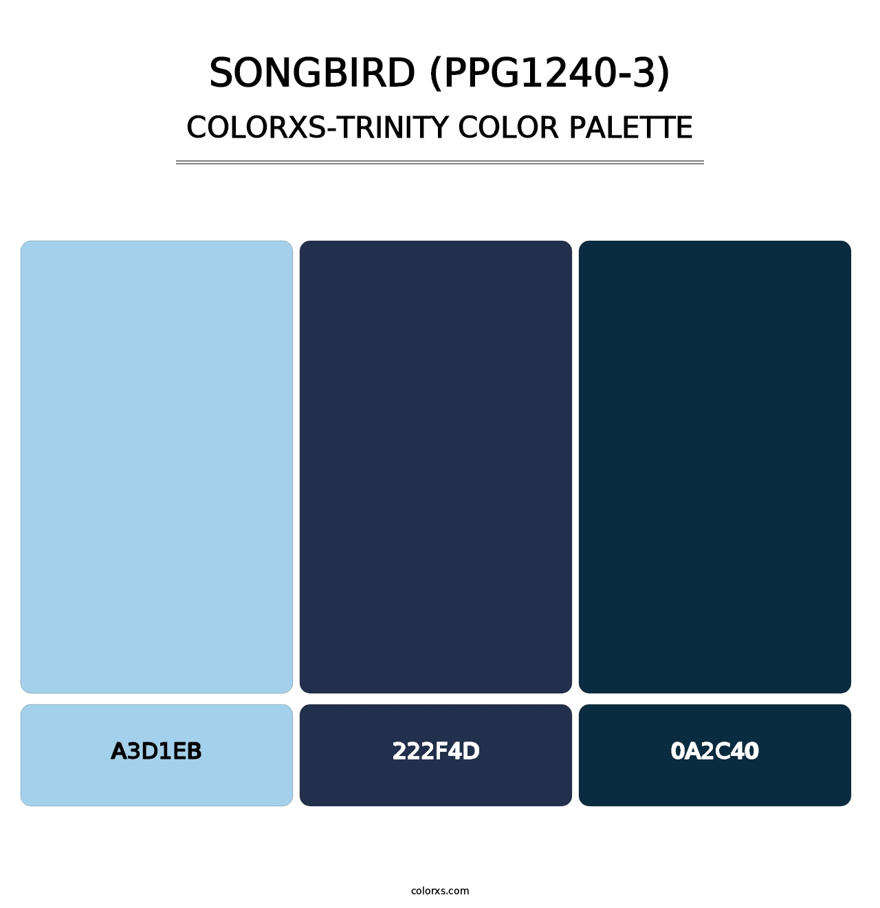 Songbird (PPG1240-3) - Colorxs Trinity Palette