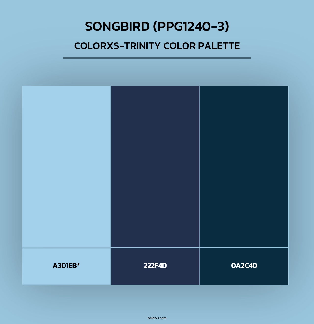 Songbird (PPG1240-3) - Colorxs Trinity Palette