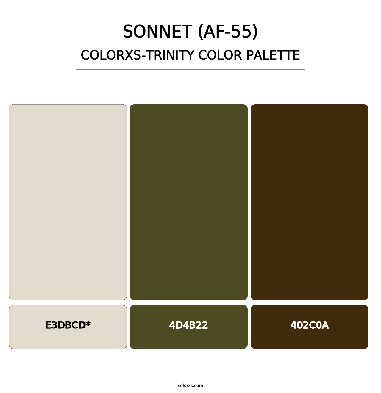 Sonnet (AF-55) - Colorxs Trinity Palette