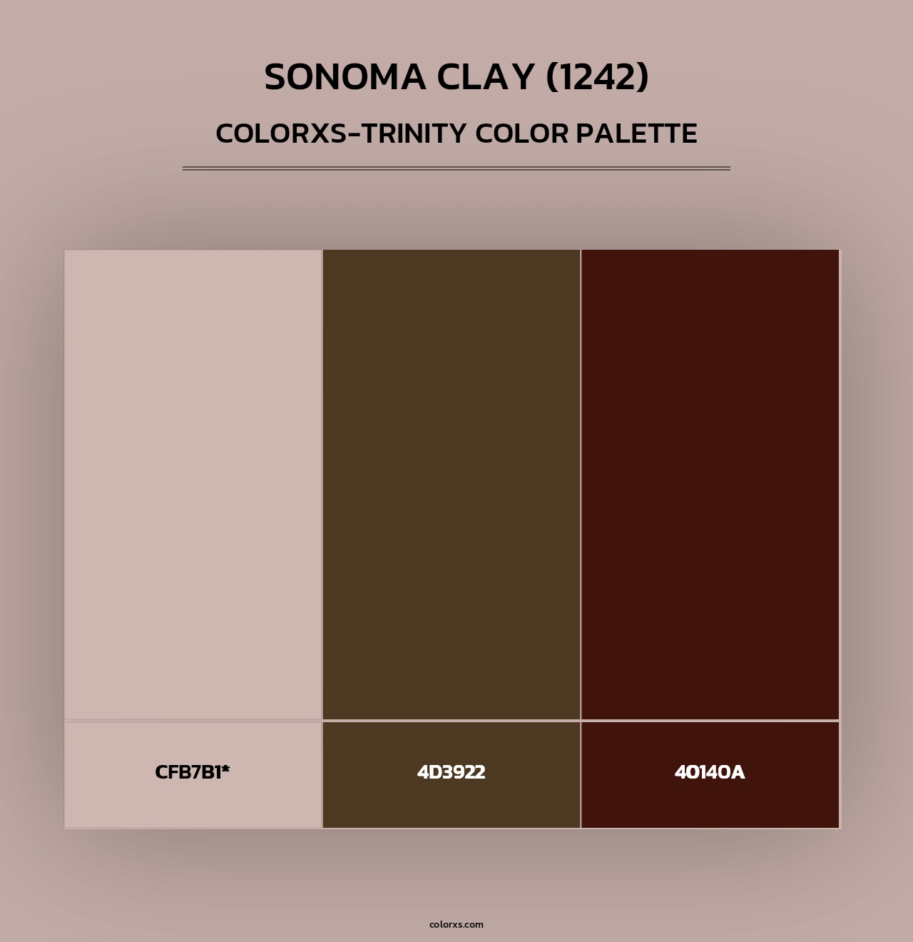 Sonoma Clay (1242) - Colorxs Trinity Palette