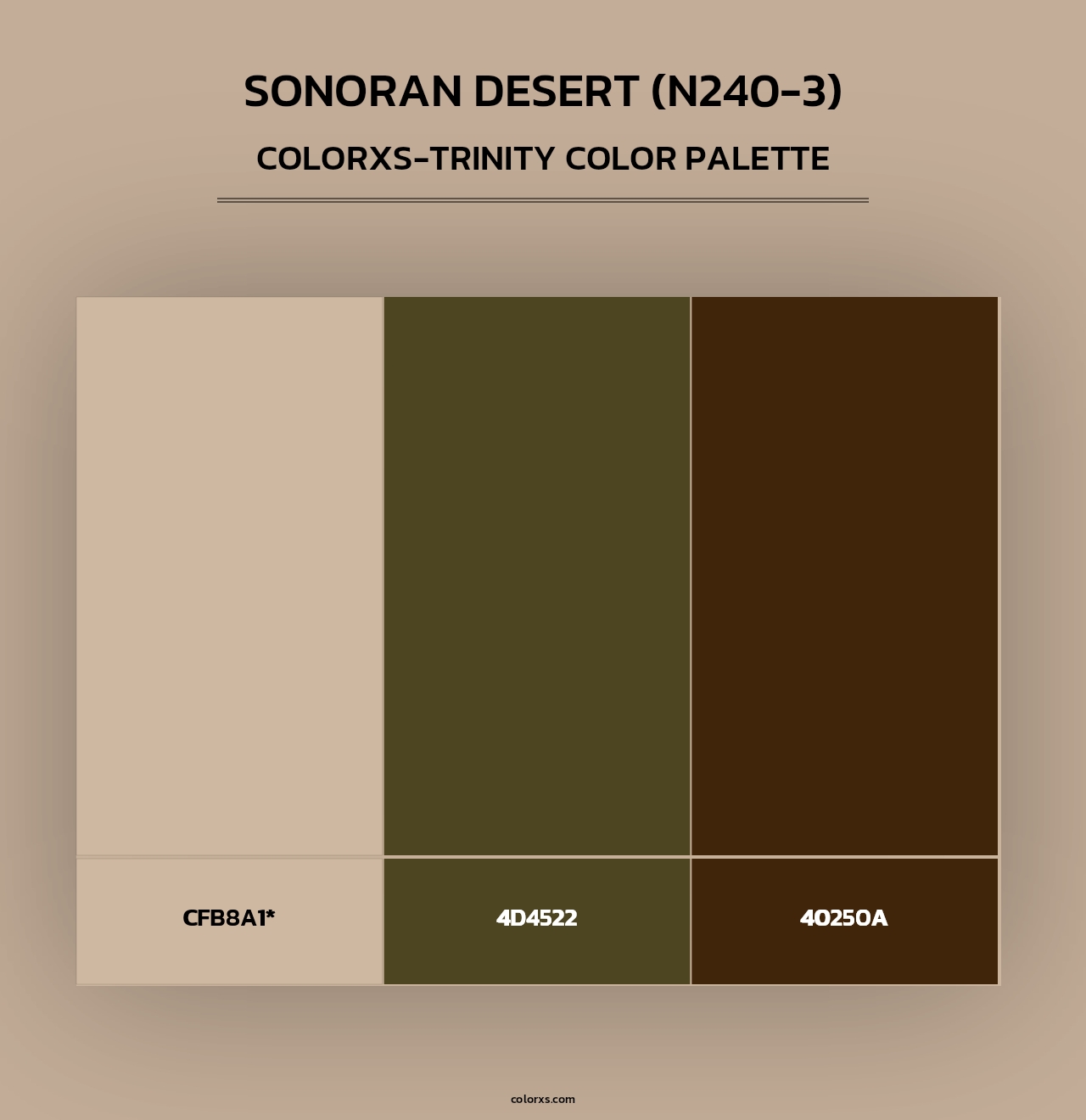Sonoran Desert (N240-3) - Colorxs Trinity Palette