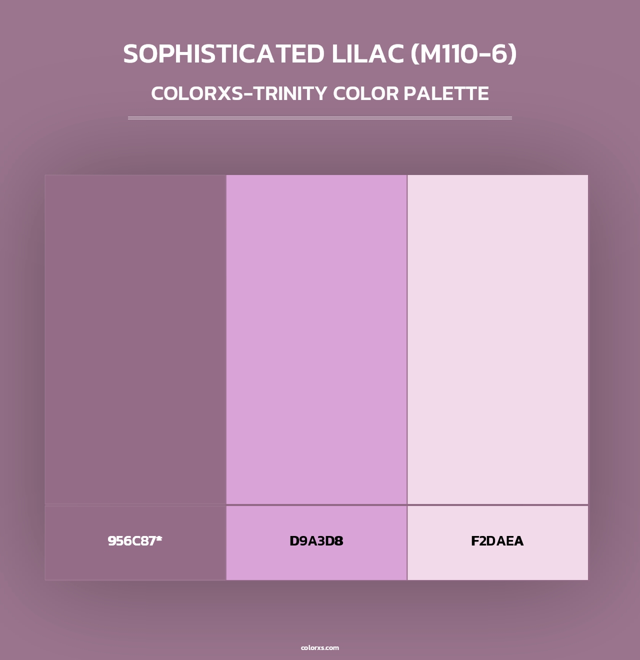 Sophisticated Lilac (M110-6) - Colorxs Trinity Palette