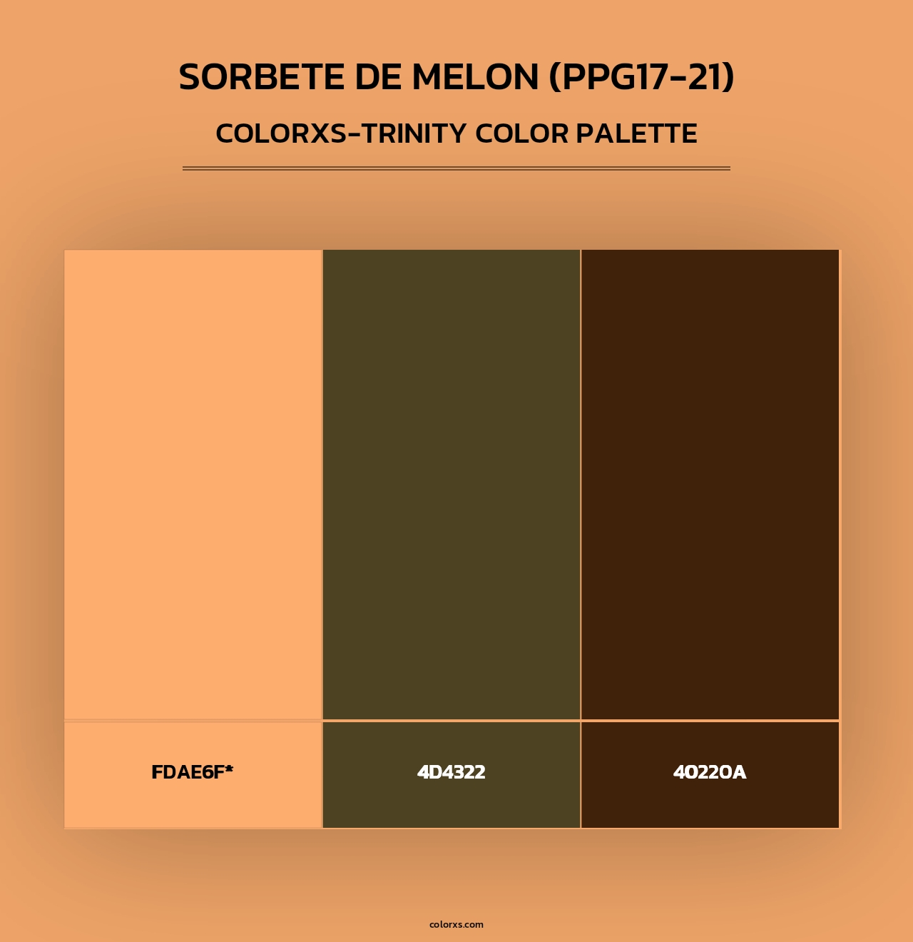 Sorbete De Melon (PPG17-21) - Colorxs Trinity Palette