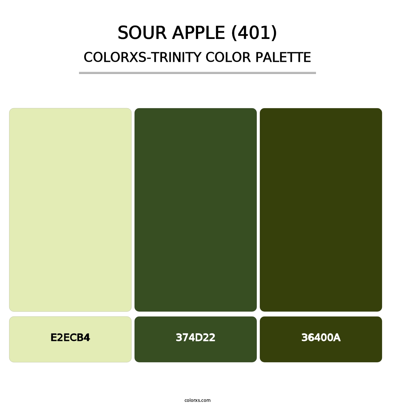 Sour Apple (401) - Colorxs Trinity Palette