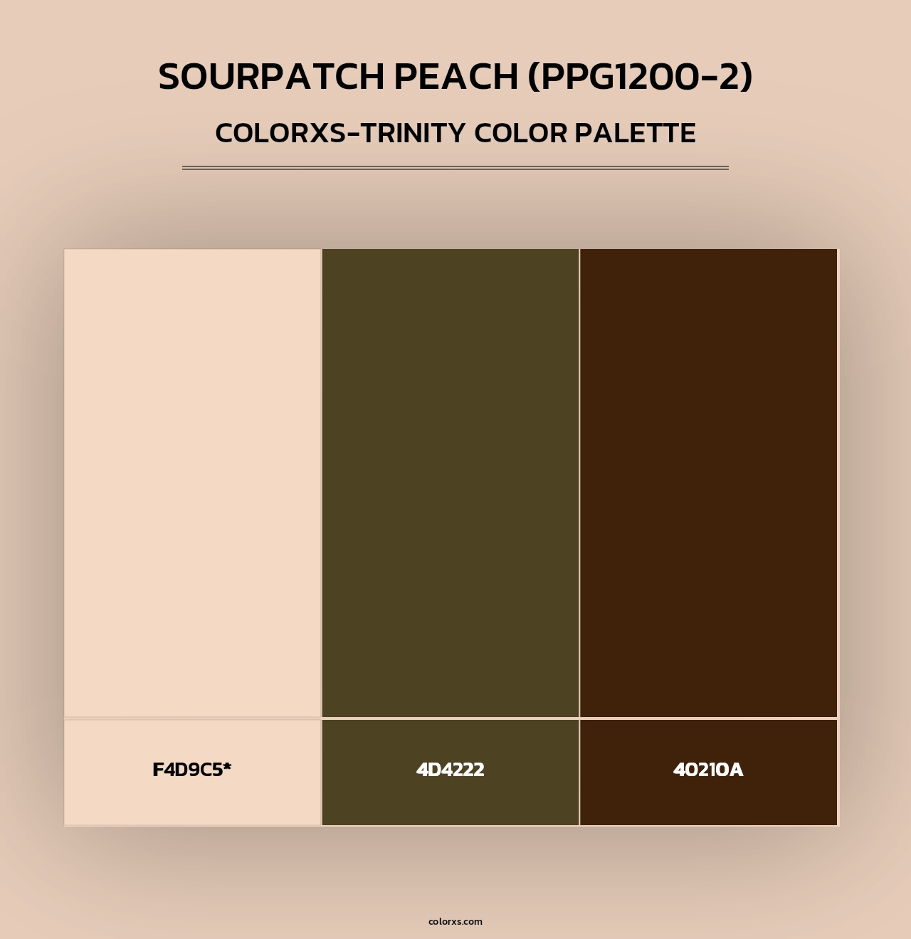 Sourpatch Peach (PPG1200-2) - Colorxs Trinity Palette