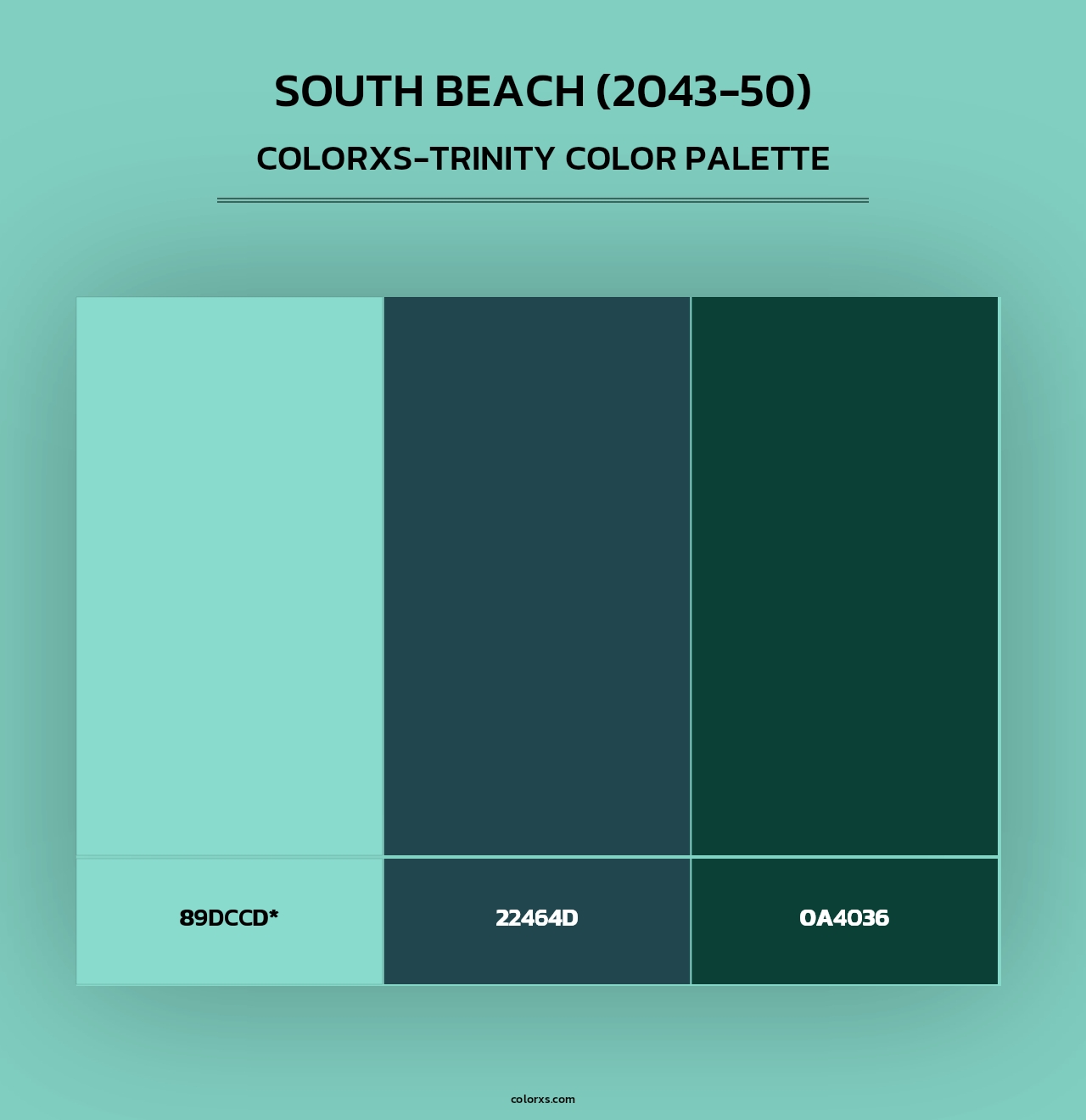 South Beach (2043-50) - Colorxs Trinity Palette