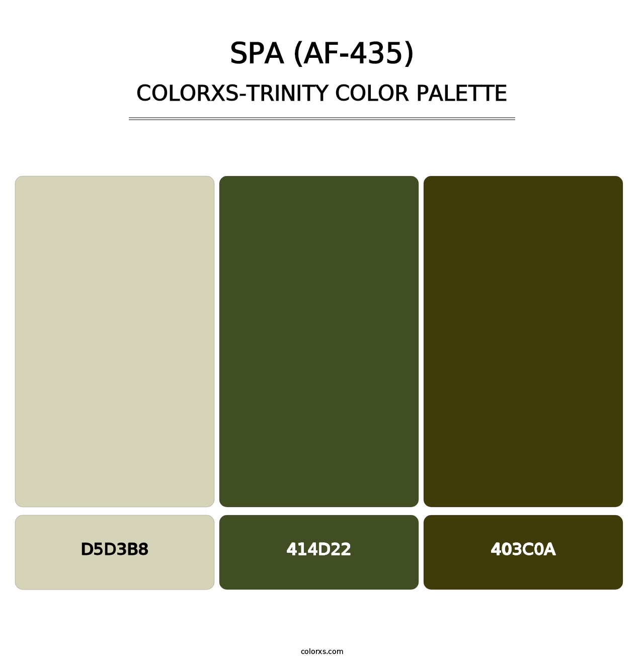 Spa (AF-435) - Colorxs Trinity Palette
