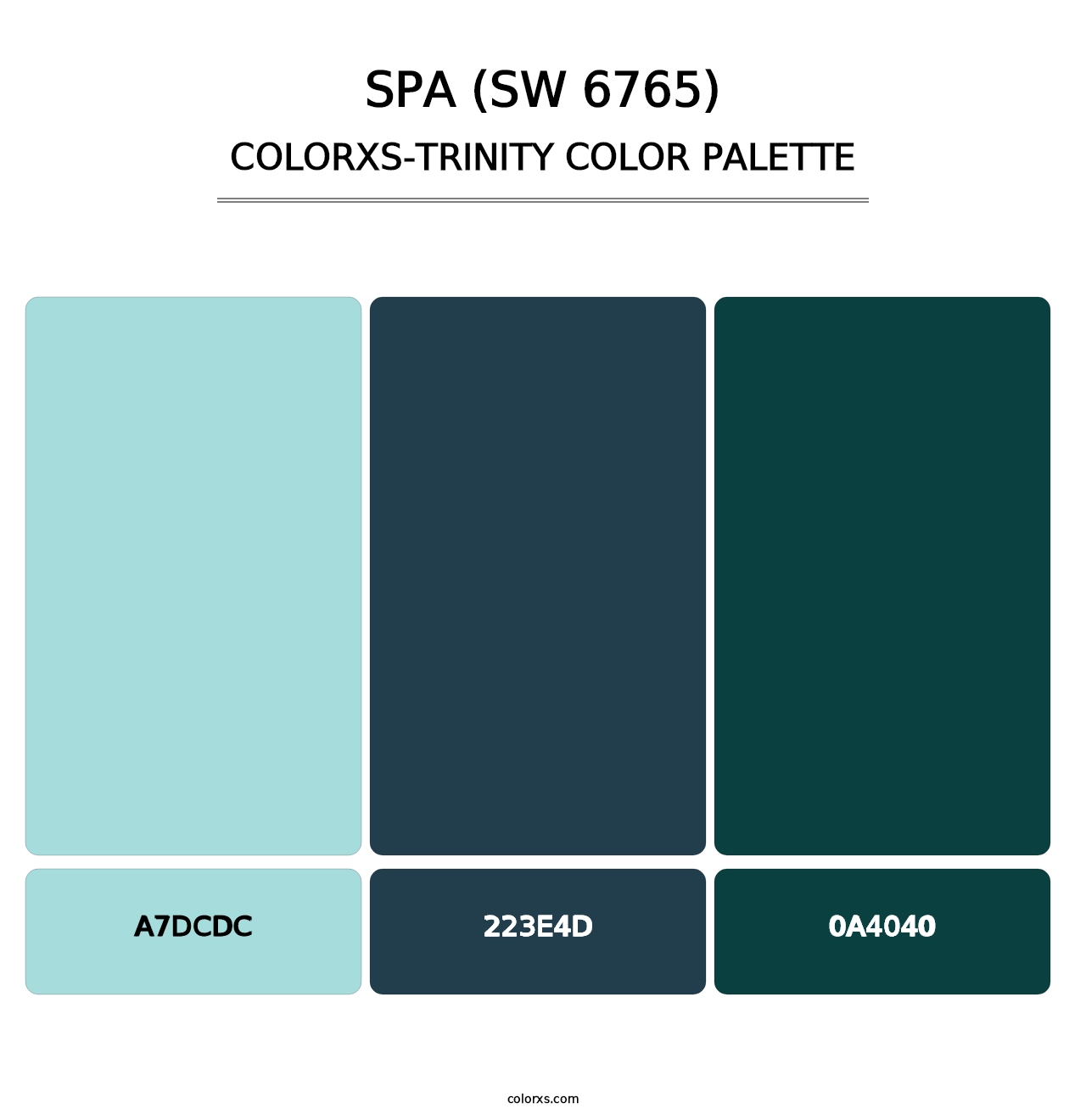 Spa (SW 6765) - Colorxs Trinity Palette