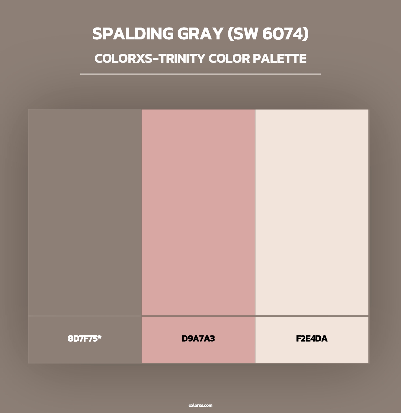 Spalding Gray (SW 6074) - Colorxs Trinity Palette