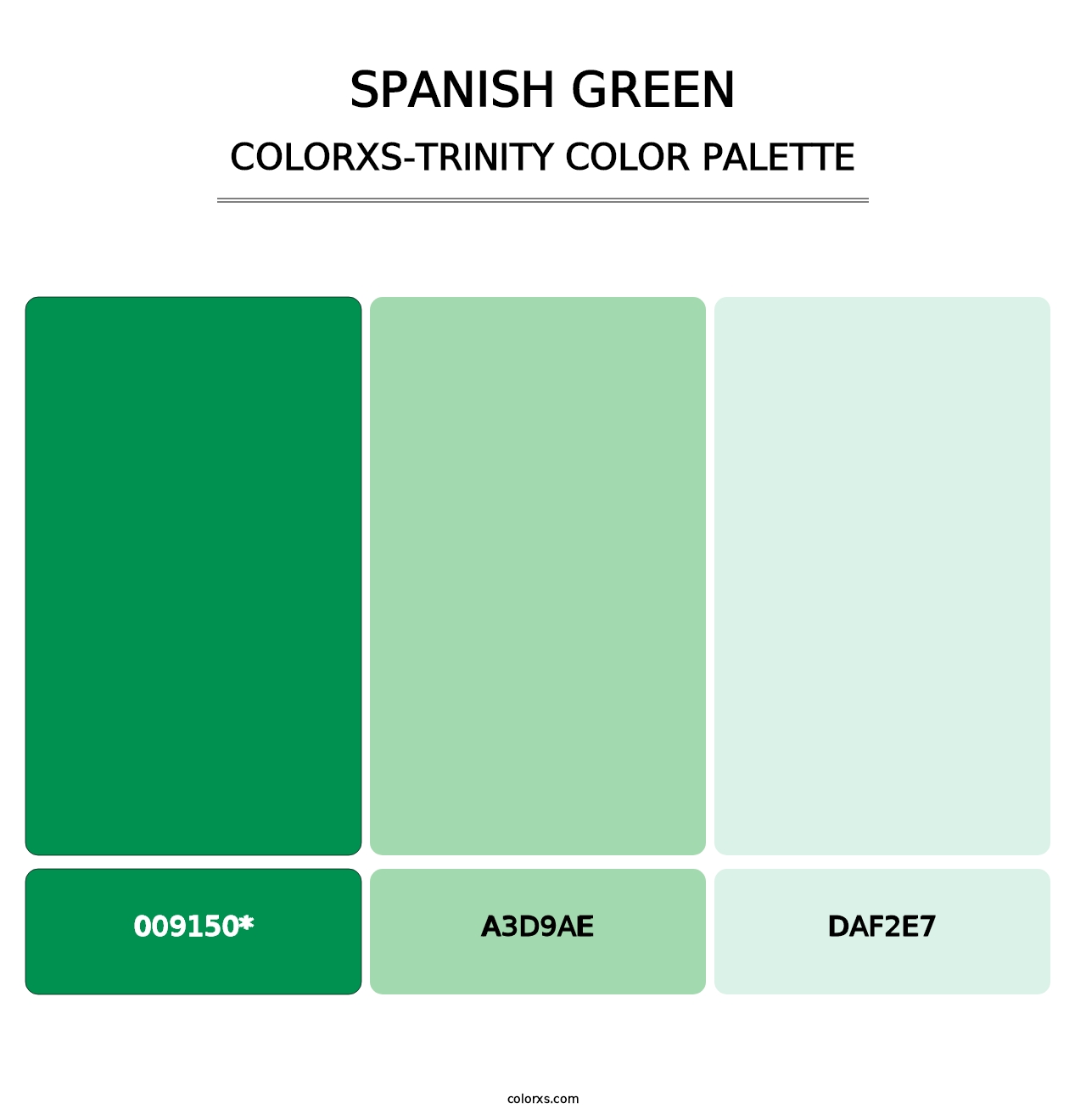 Spanish Green - Colorxs Trinity Palette