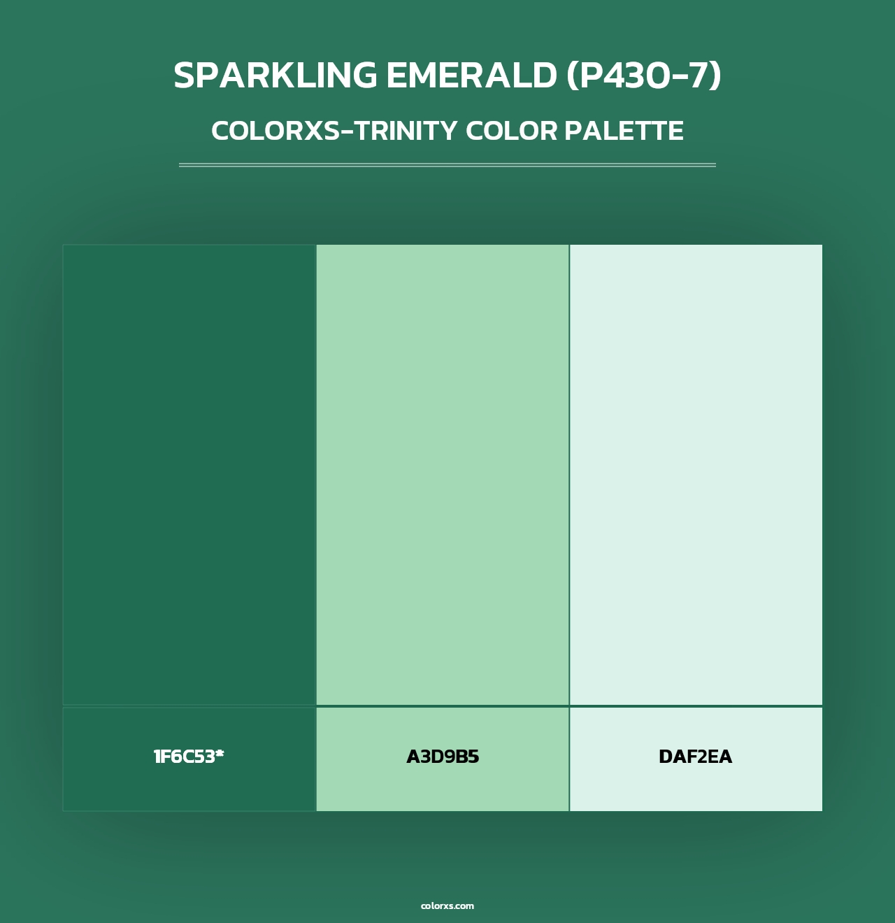 Sparkling Emerald (P430-7) - Colorxs Trinity Palette