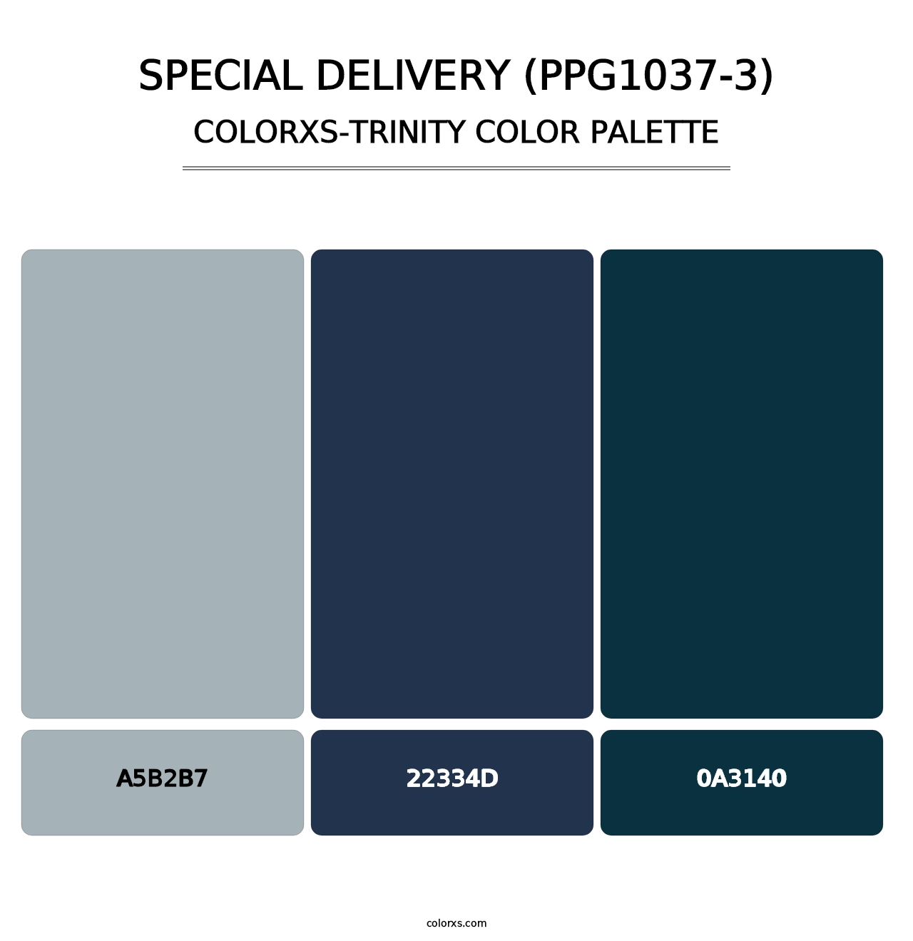Special Delivery (PPG1037-3) - Colorxs Trinity Palette