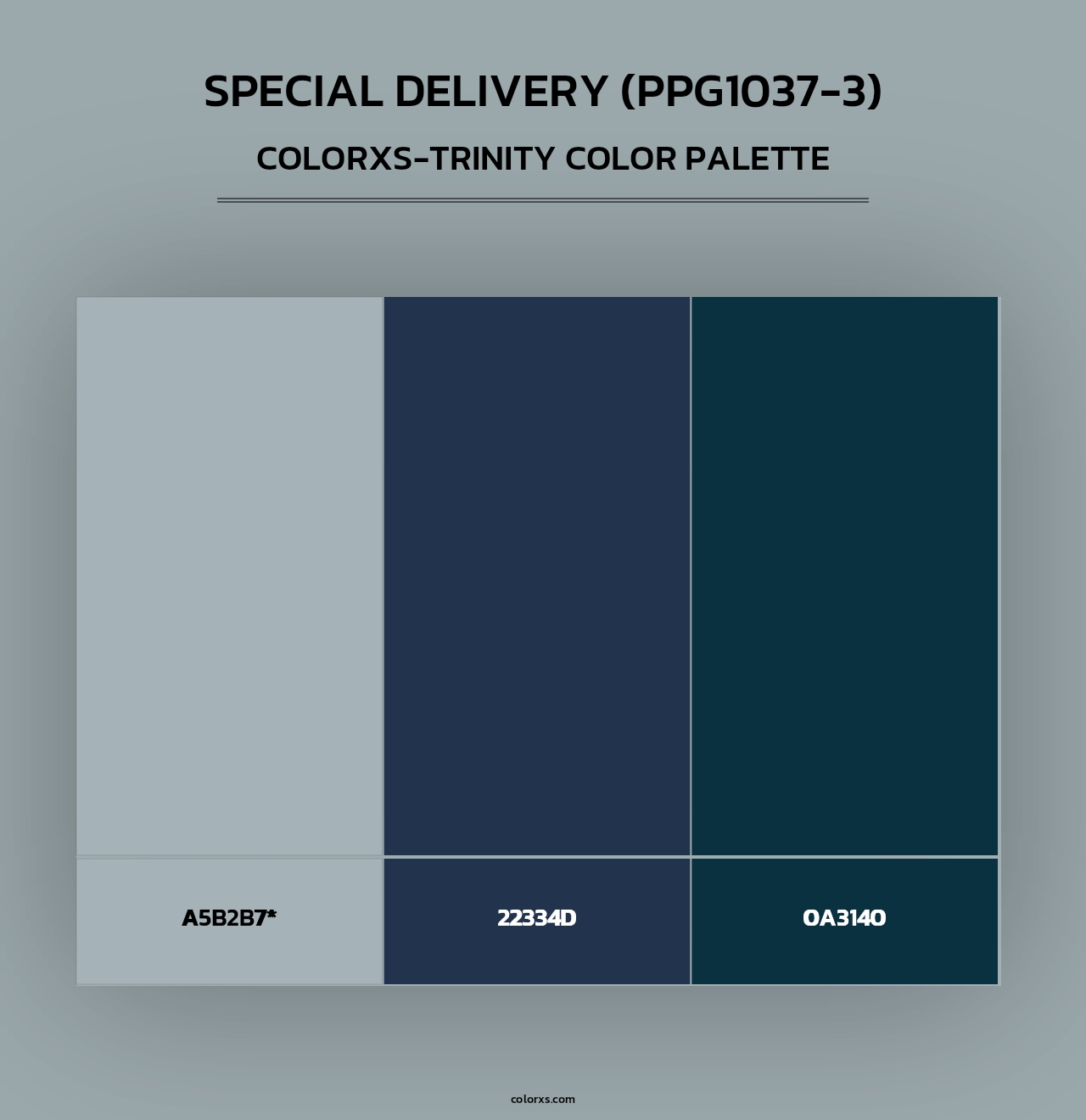 Special Delivery (PPG1037-3) - Colorxs Trinity Palette