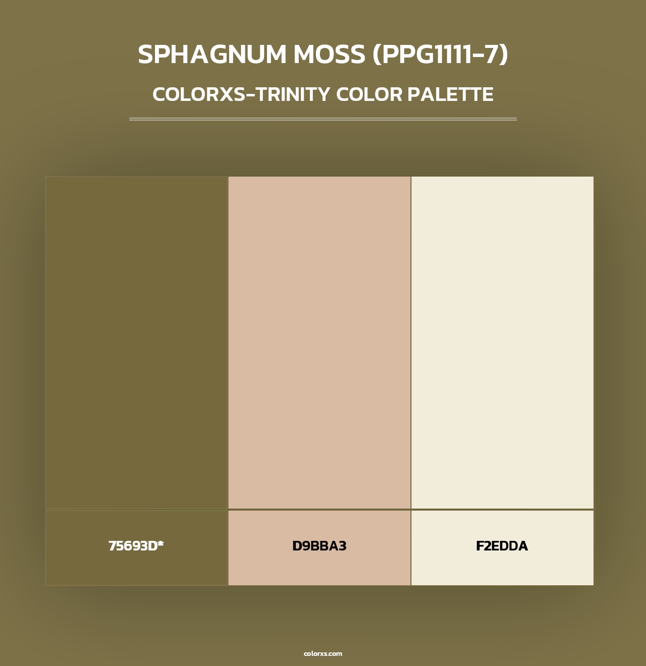 Sphagnum Moss (PPG1111-7) - Colorxs Trinity Palette