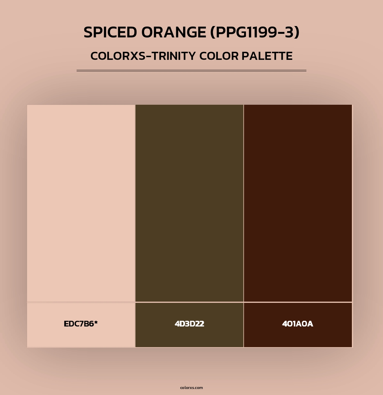 Spiced Orange (PPG1199-3) - Colorxs Trinity Palette
