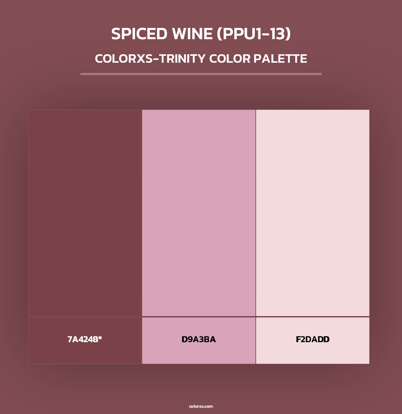 Spiced Wine (PPU1-13) - Colorxs Trinity Palette