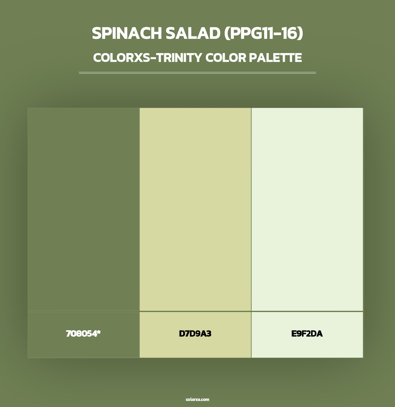 Spinach Salad (PPG11-16) - Colorxs Trinity Palette