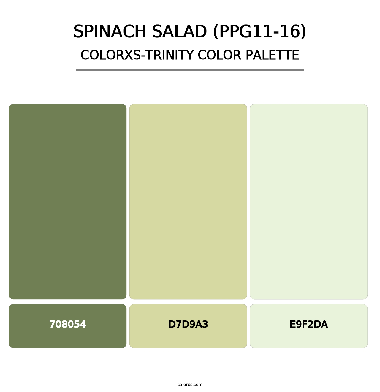 Spinach Salad (PPG11-16) - Colorxs Trinity Palette
