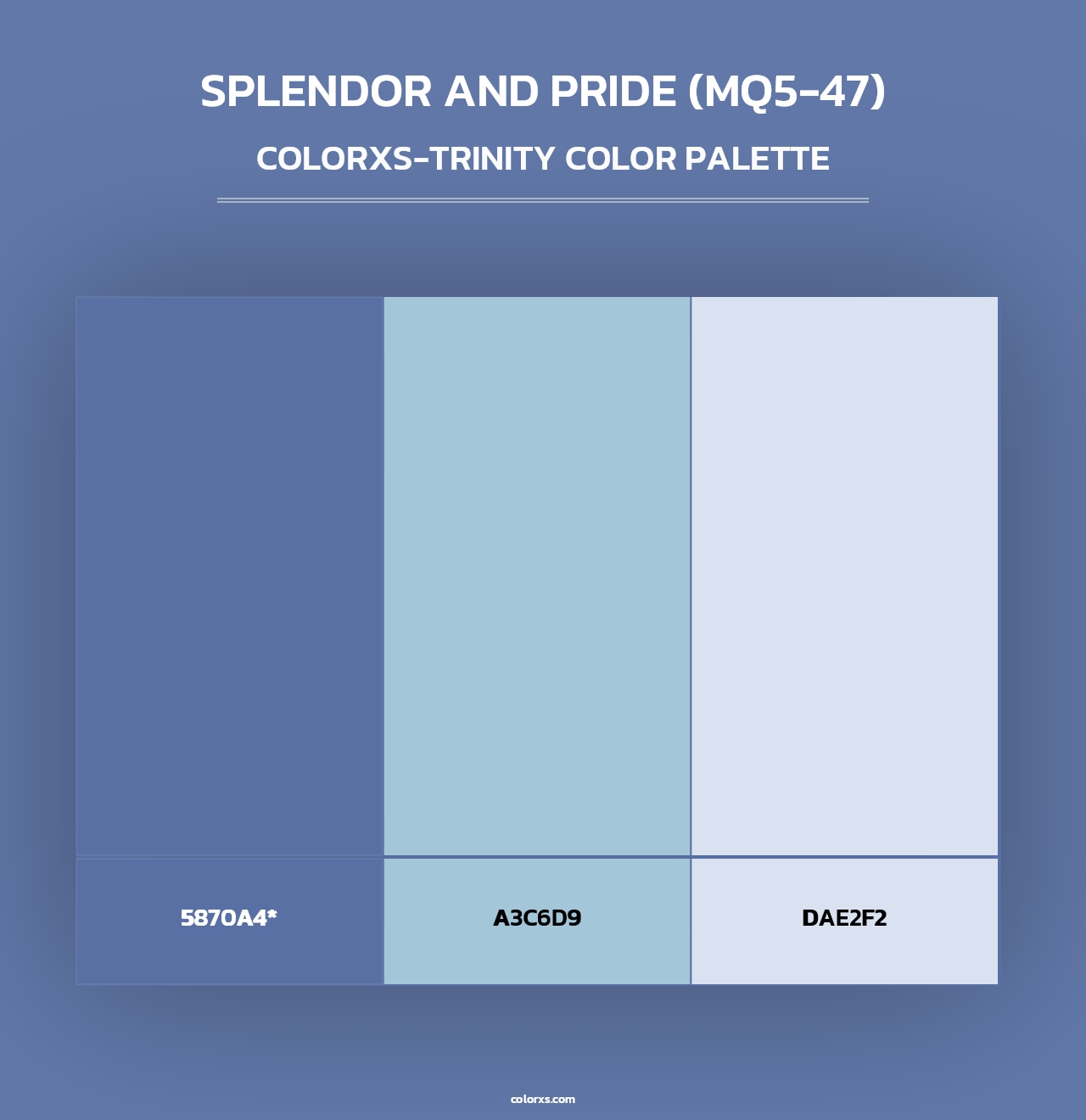 Splendor And Pride (MQ5-47) - Colorxs Trinity Palette