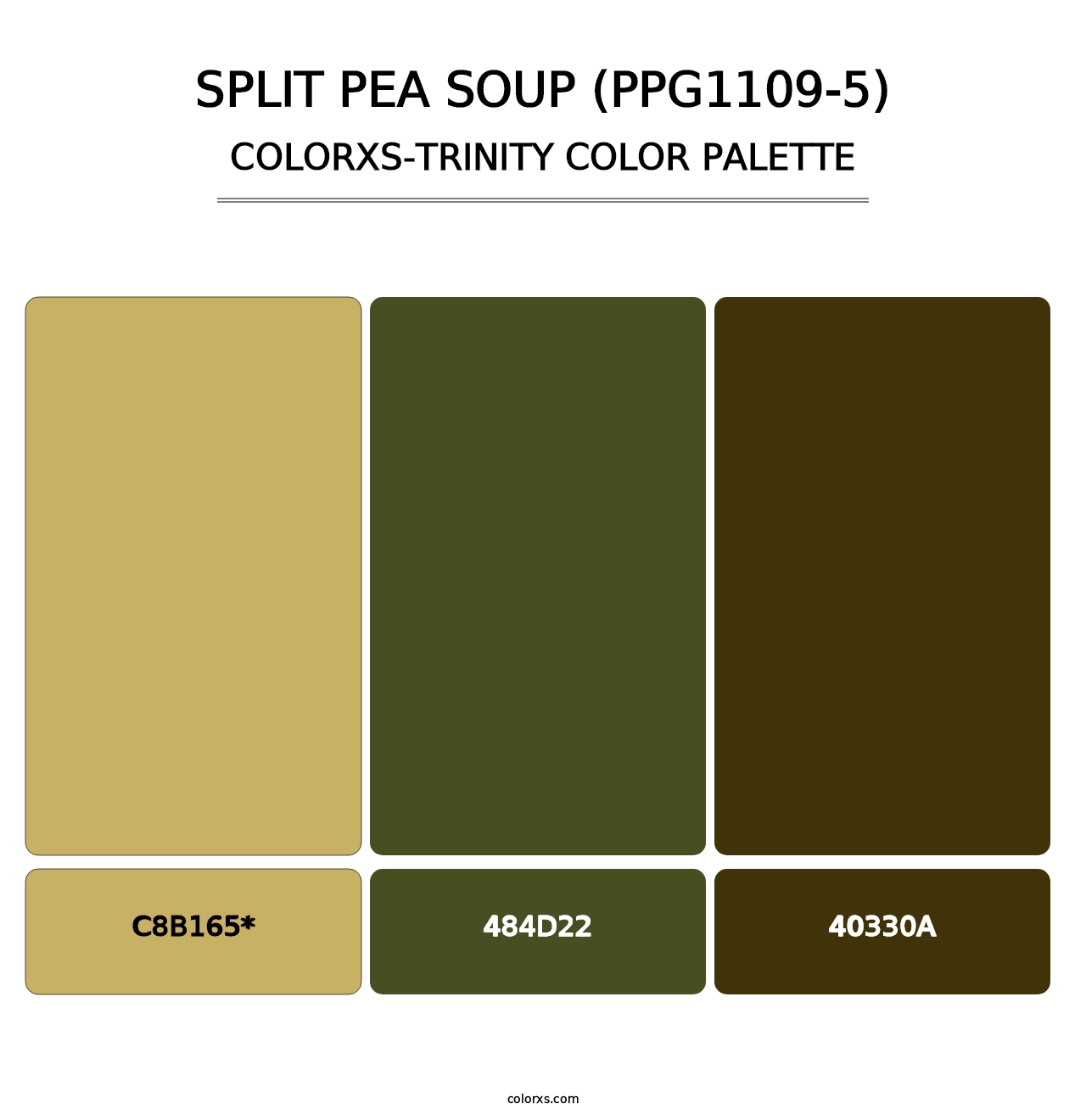 Split Pea Soup (PPG1109-5) - Colorxs Trinity Palette