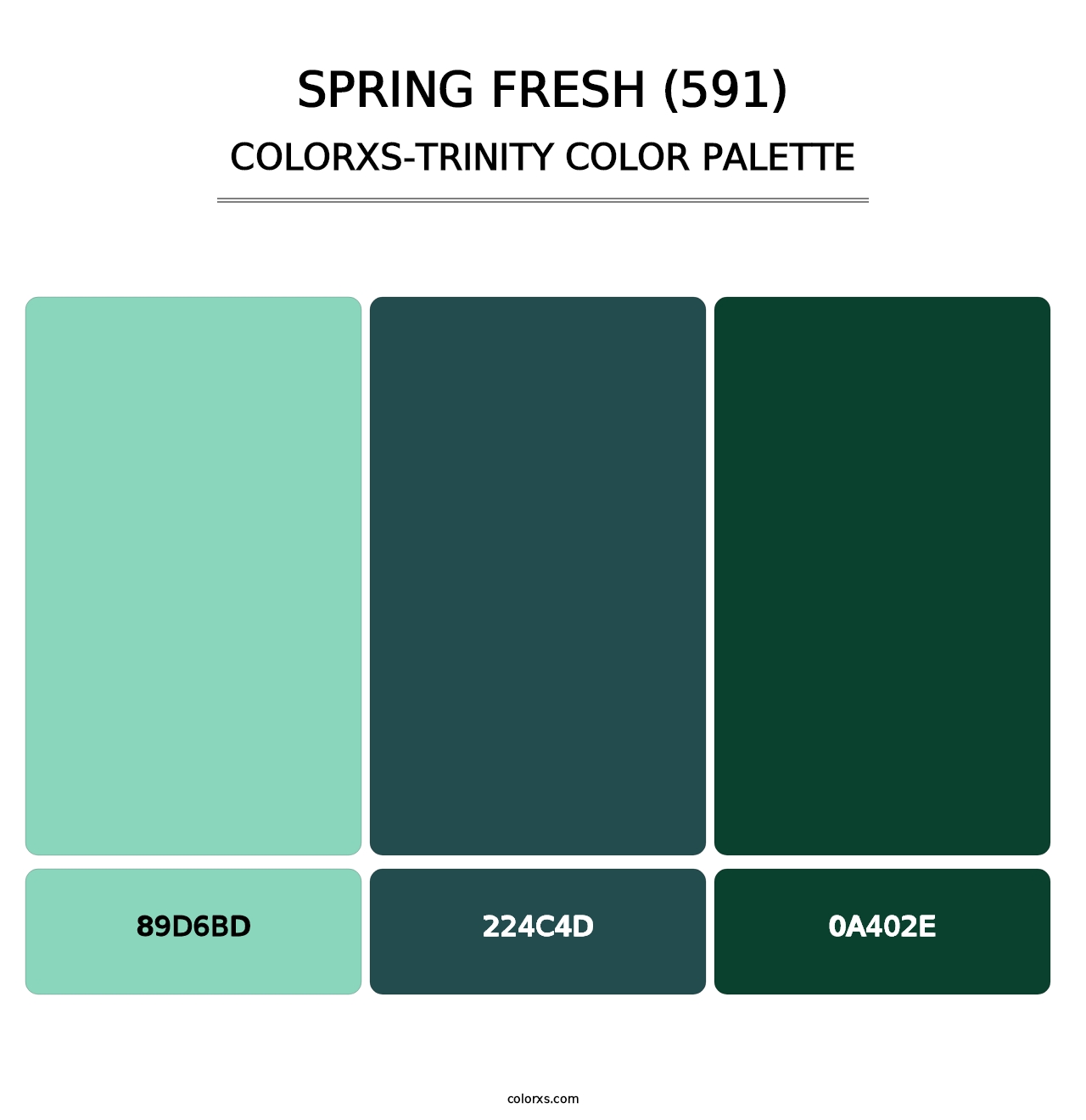 Spring Fresh (591) - Colorxs Trinity Palette