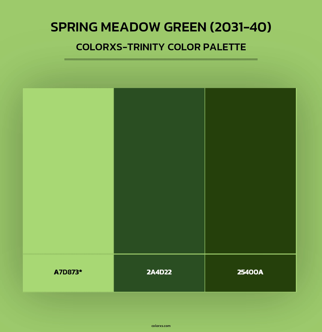 Spring Meadow Green (2031-40) - Colorxs Trinity Palette