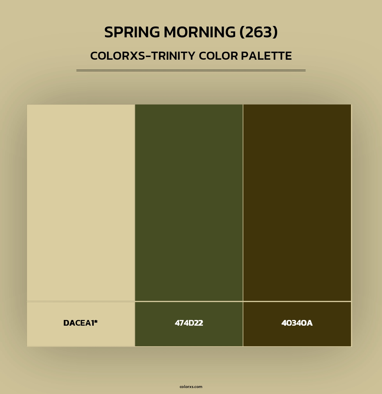 Spring Morning (263) - Colorxs Trinity Palette