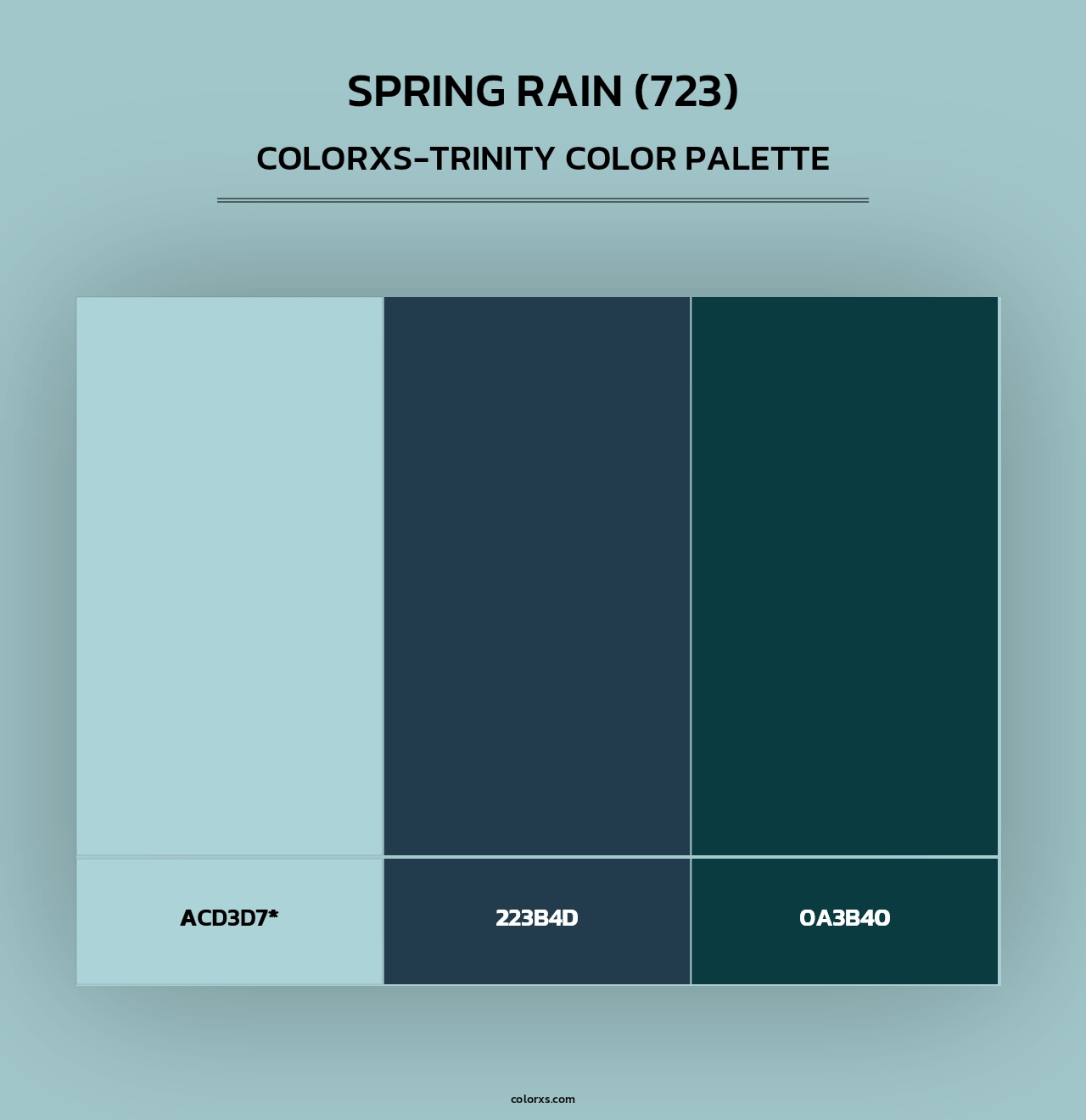 Spring Rain (723) - Colorxs Trinity Palette