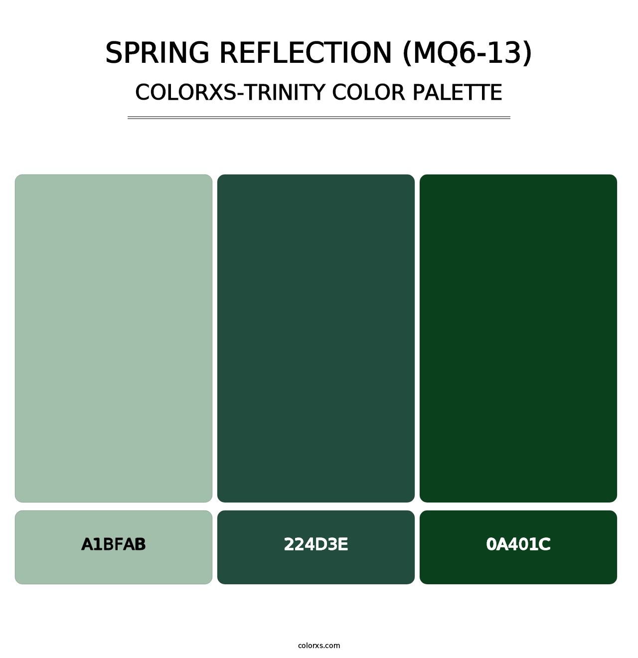 Spring Reflection (MQ6-13) - Colorxs Trinity Palette