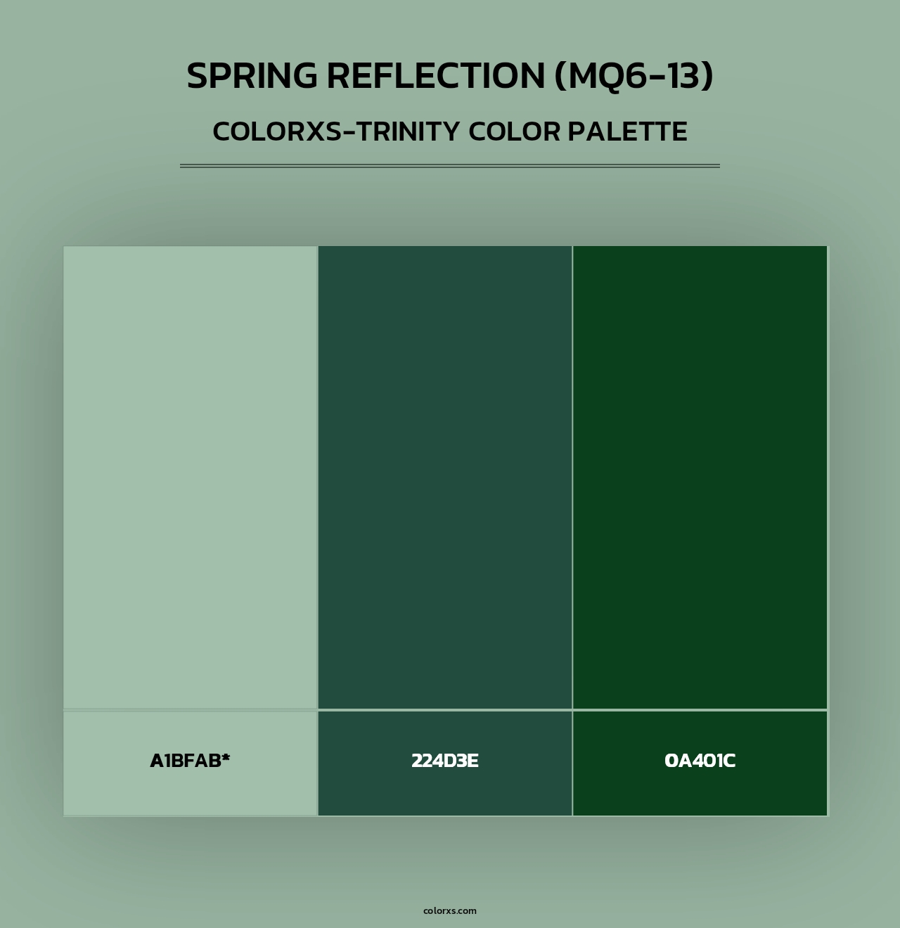 Spring Reflection (MQ6-13) - Colorxs Trinity Palette