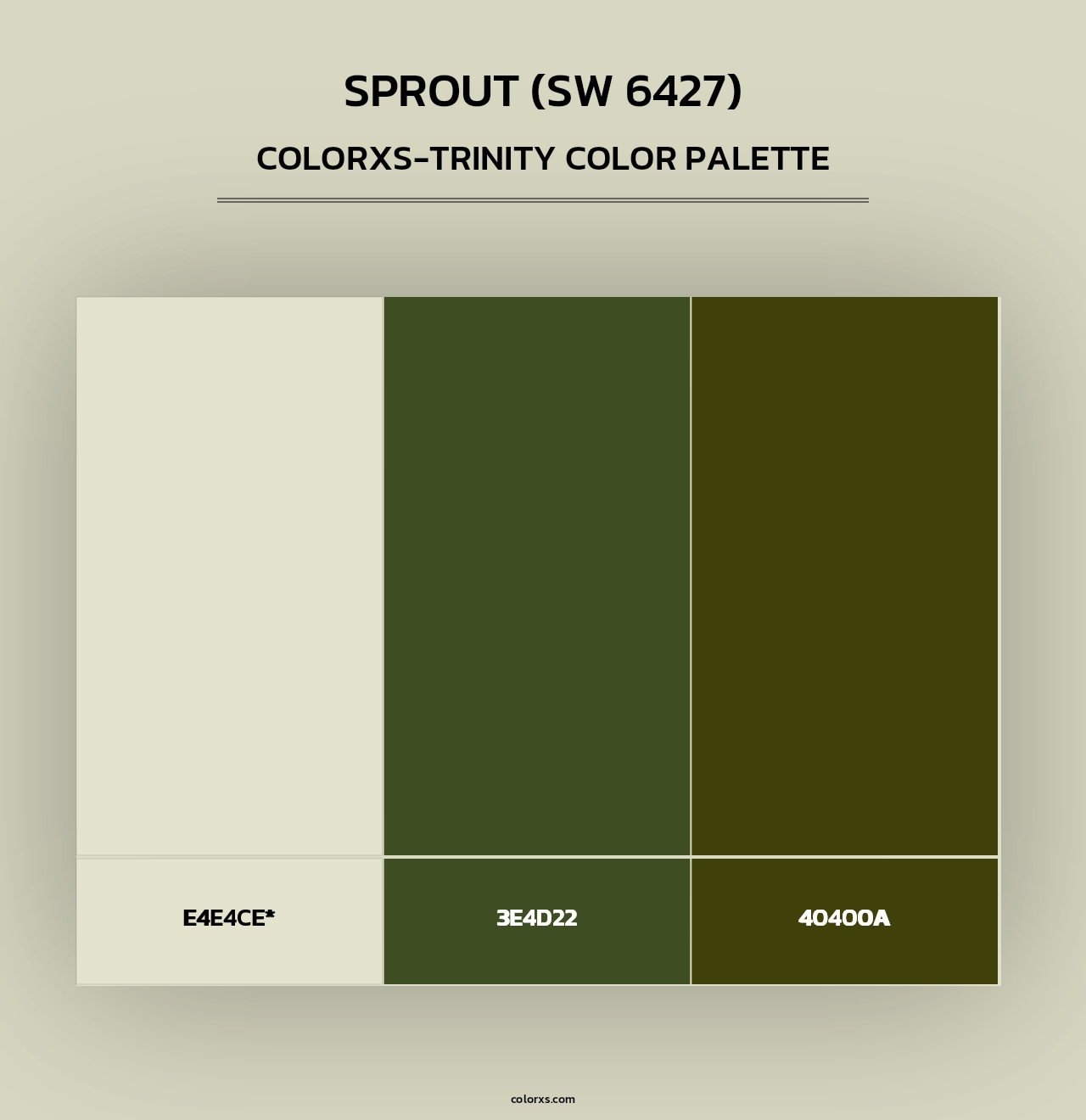Sprout (SW 6427) - Colorxs Trinity Palette
