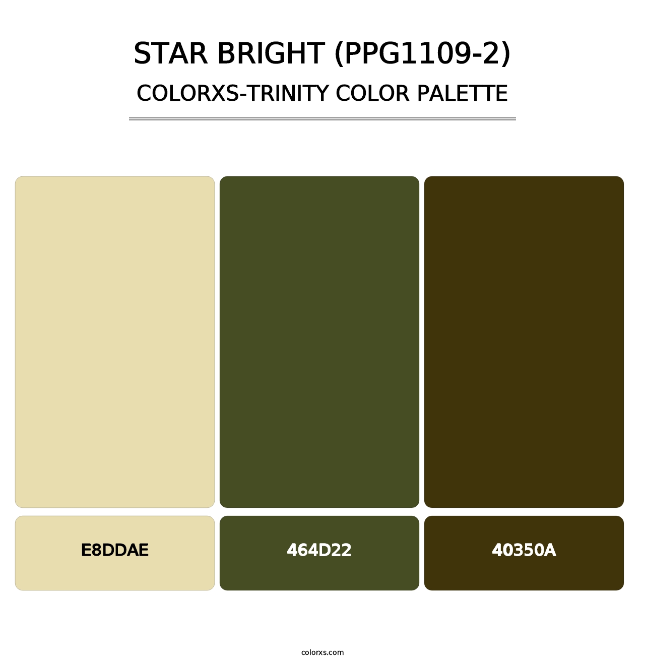 Star Bright (PPG1109-2) - Colorxs Trinity Palette