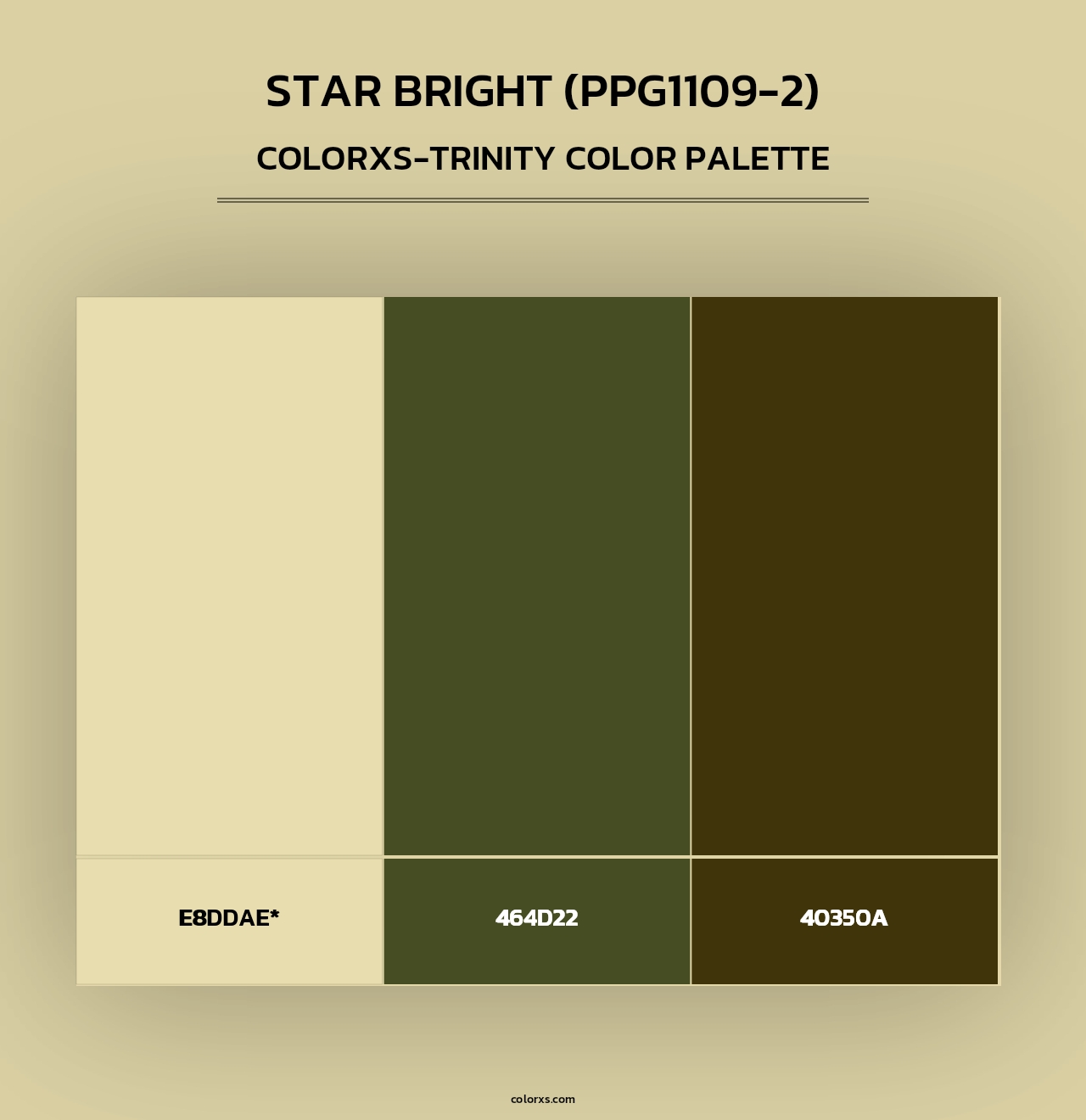 Star Bright (PPG1109-2) - Colorxs Trinity Palette