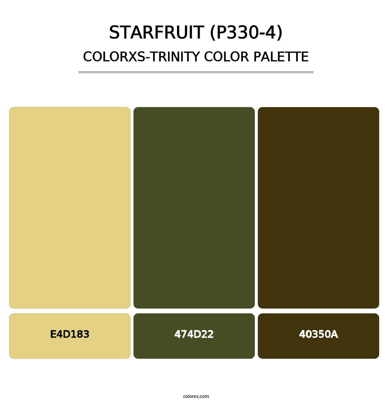 Starfruit (P330-4) - Colorxs Trinity Palette