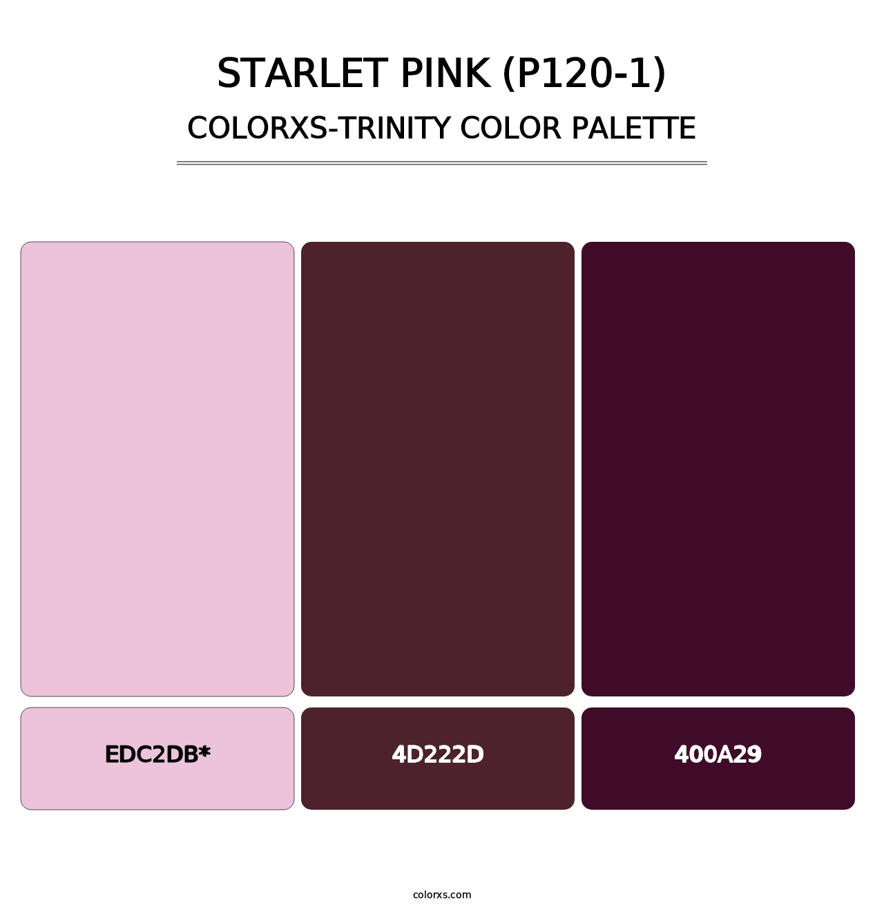 Starlet Pink (P120-1) - Colorxs Trinity Palette
