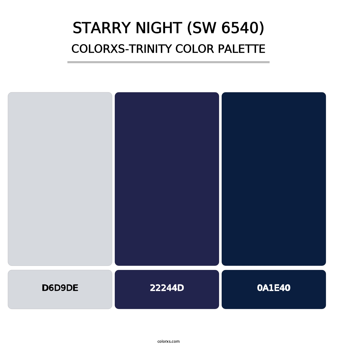 Starry Night (SW 6540) - Colorxs Trinity Palette