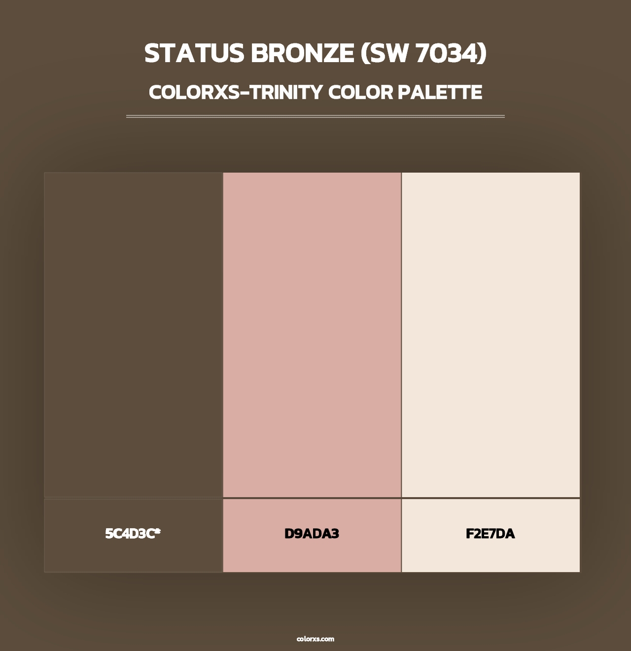 Status Bronze (SW 7034) - Colorxs Trinity Palette