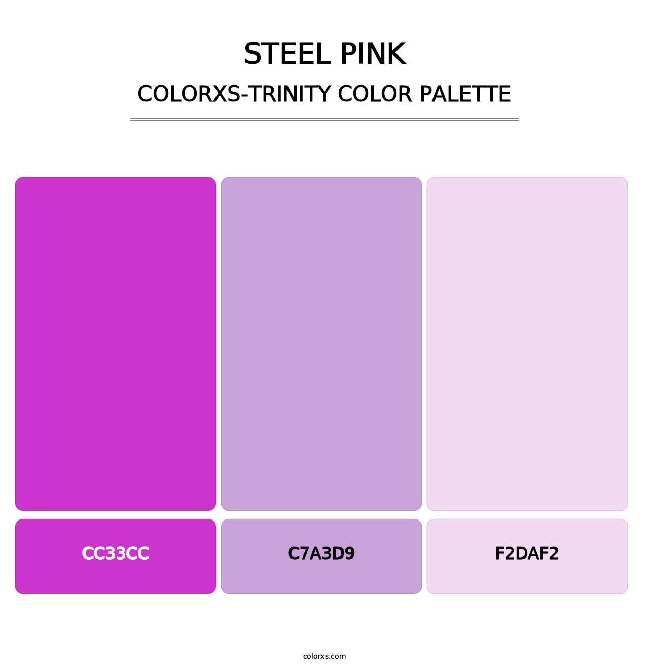 Steel Pink - Colorxs Trinity Palette