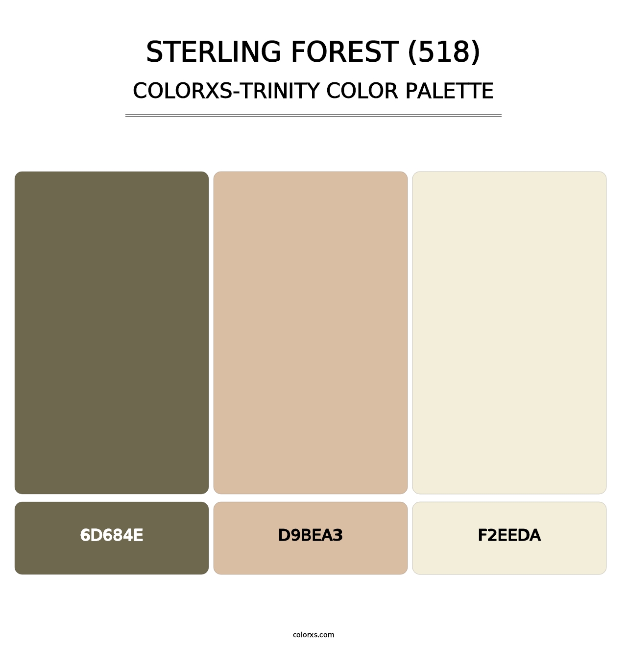 Sterling Forest (518) - Colorxs Trinity Palette
