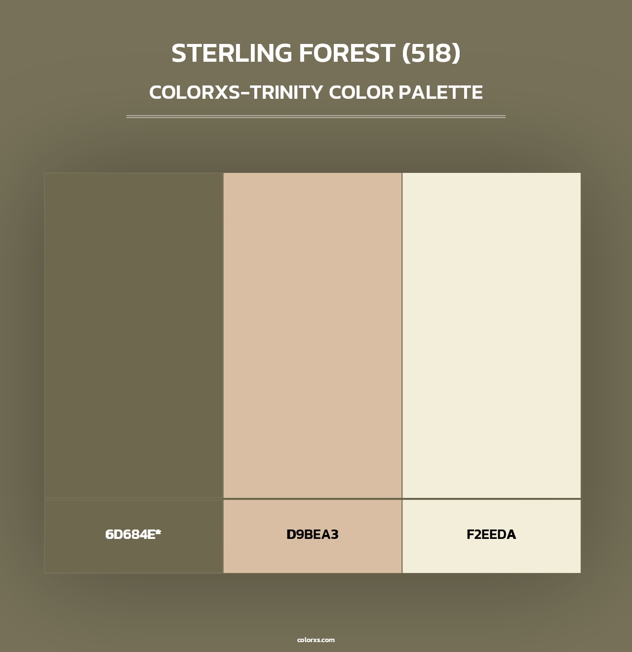 Sterling Forest (518) - Colorxs Trinity Palette