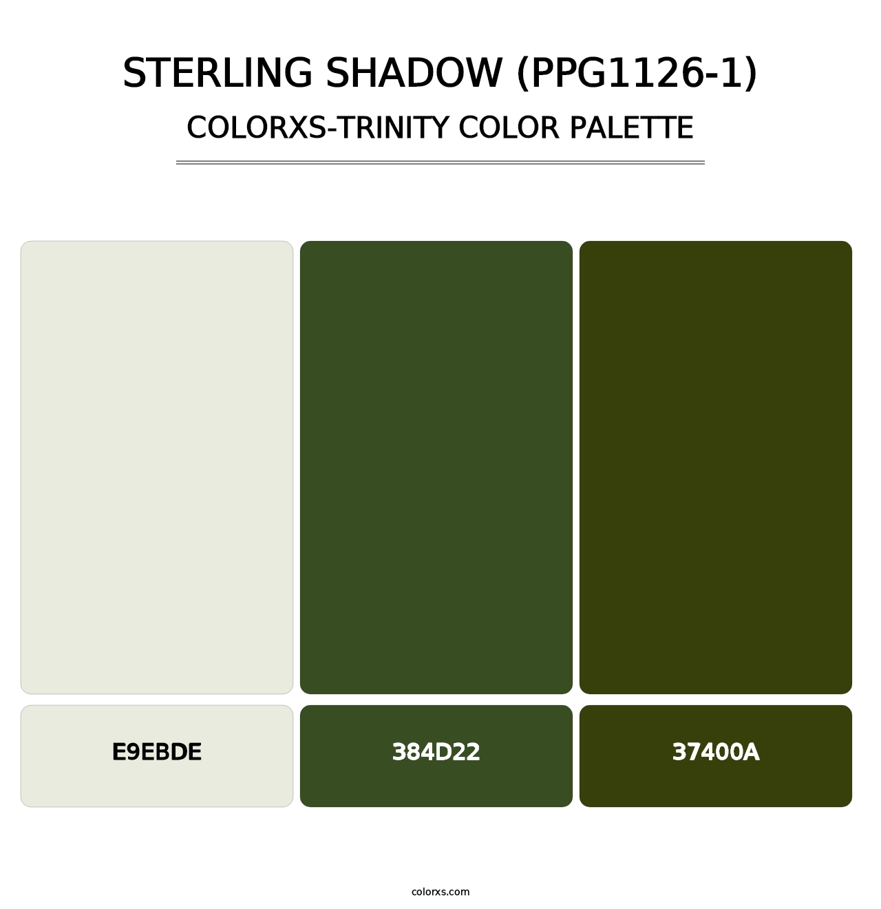 Sterling Shadow (PPG1126-1) - Colorxs Trinity Palette
