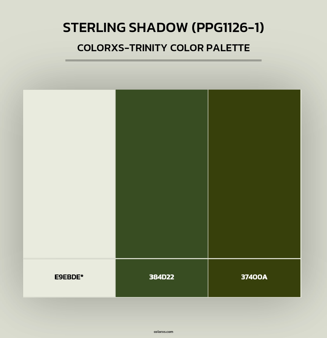 Sterling Shadow (PPG1126-1) - Colorxs Trinity Palette