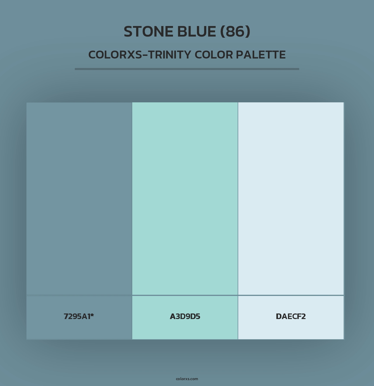Stone Blue (86) - Colorxs Trinity Palette