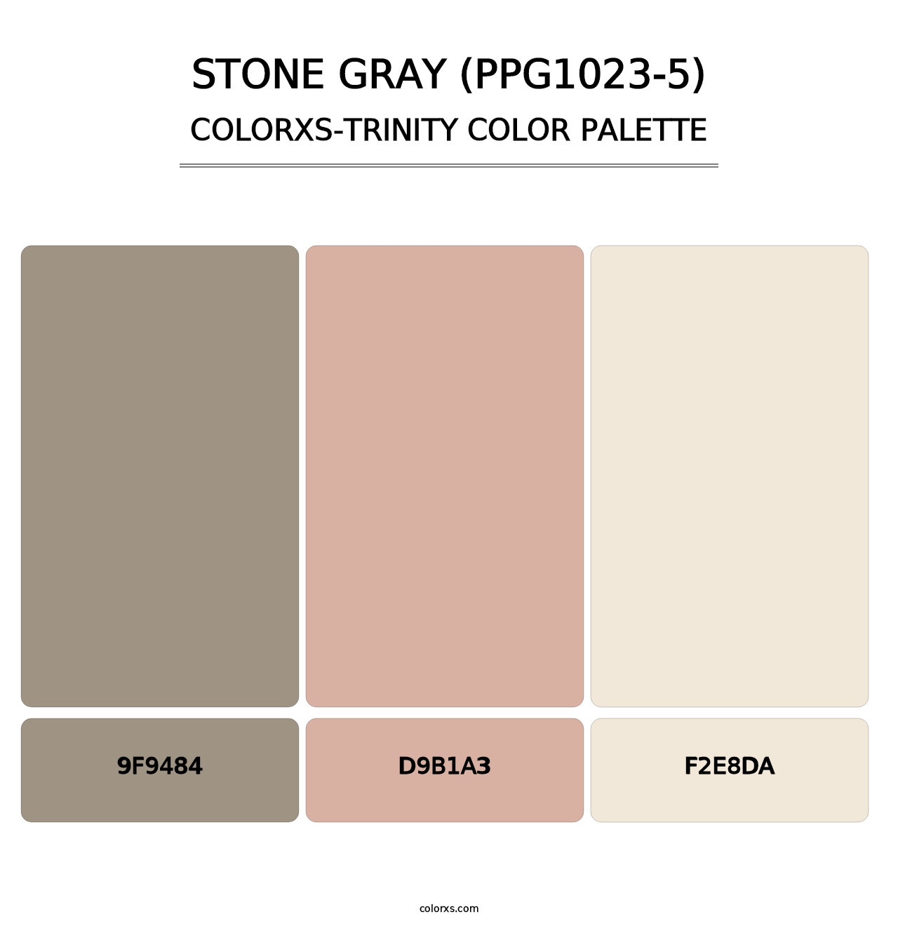 Stone Gray (PPG1023-5) - Colorxs Trinity Palette