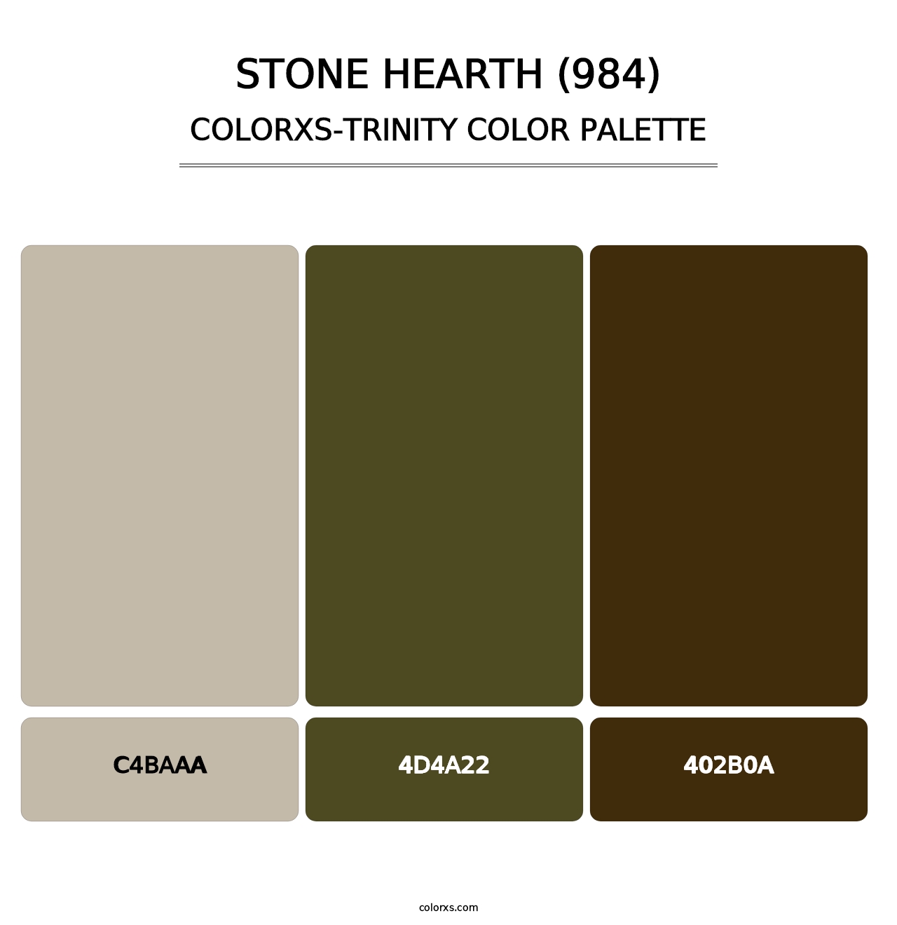 Stone Hearth (984) - Colorxs Trinity Palette